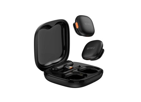 WiWU Wi-WM006 AI-Powered Noise-Cancelling Wireless Lavalier Microphone